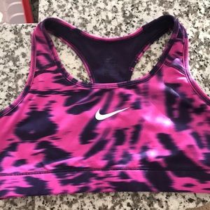 Tie dye Nike bra
